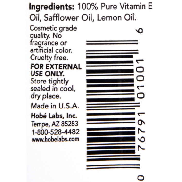 Hobe Labs Naturals Vitamin E Oil - 2 fl oz
