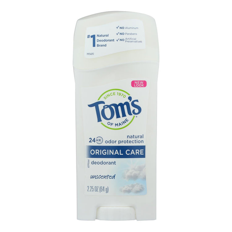 Tom's of Maine Natural Original Deodorant Unscented - 2.25 oz - Case of 6