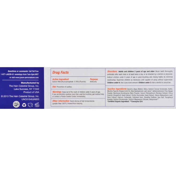 Jason PowerSmile All Natural Whitening CoQ10 Tooth Gel - 6 oz
