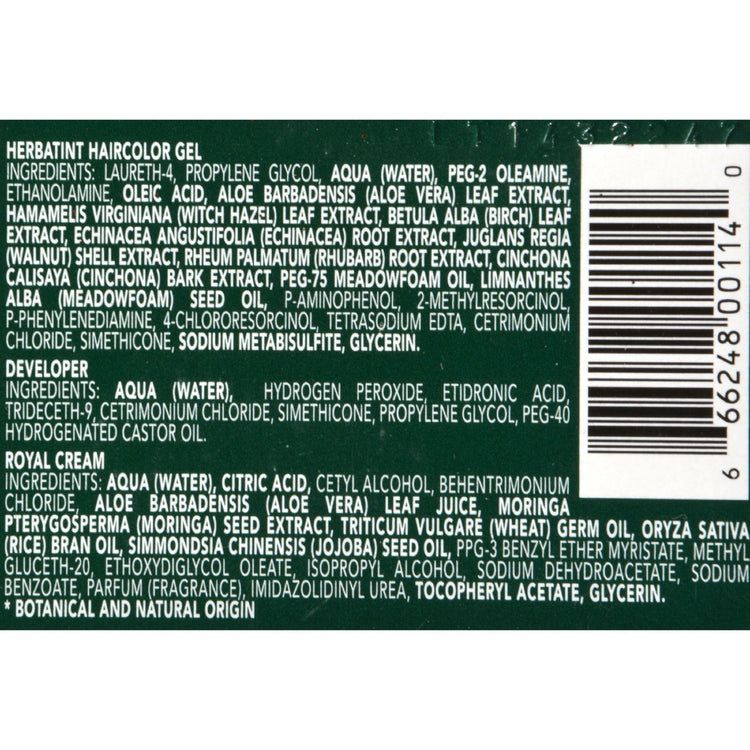 Herbatint Permanent Herbal Haircolour Gel 8D Light Golden Blonde - 135 ml
