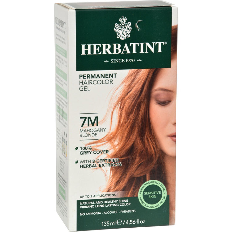 Herbatint Permanent Herbal Haircolour Gel 7M Mahogany Blonde - 135 ml