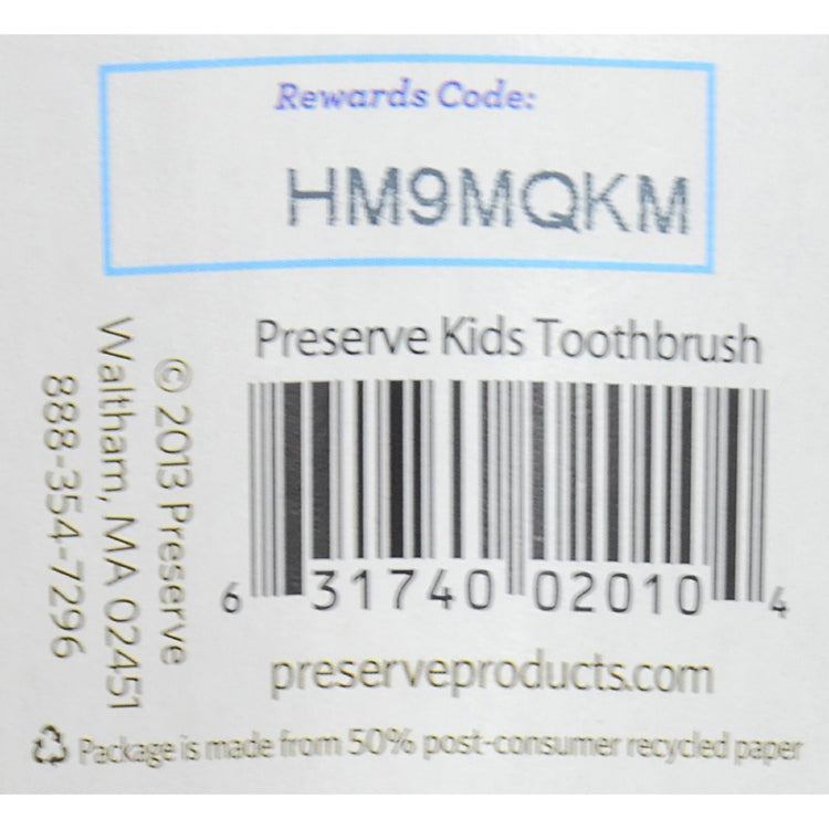 Preserve Kids' Toothbrush- 6 Pack - Assorted Colors