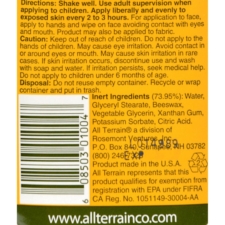 All Terrain - Herbal Armor Spray For Kids - 4 oz