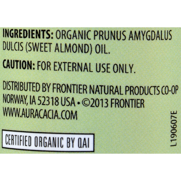 Aura Cacia - Organic Aromatherapy Sweet Almond Oil - 4 fl oz