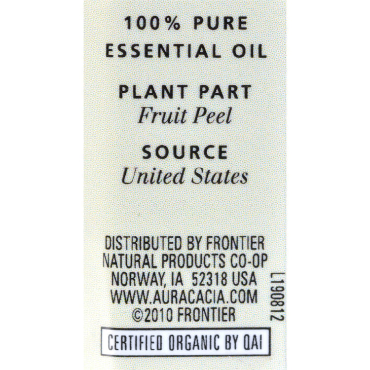 Aura Cacia - Organic Orange Sweet - .25 oz