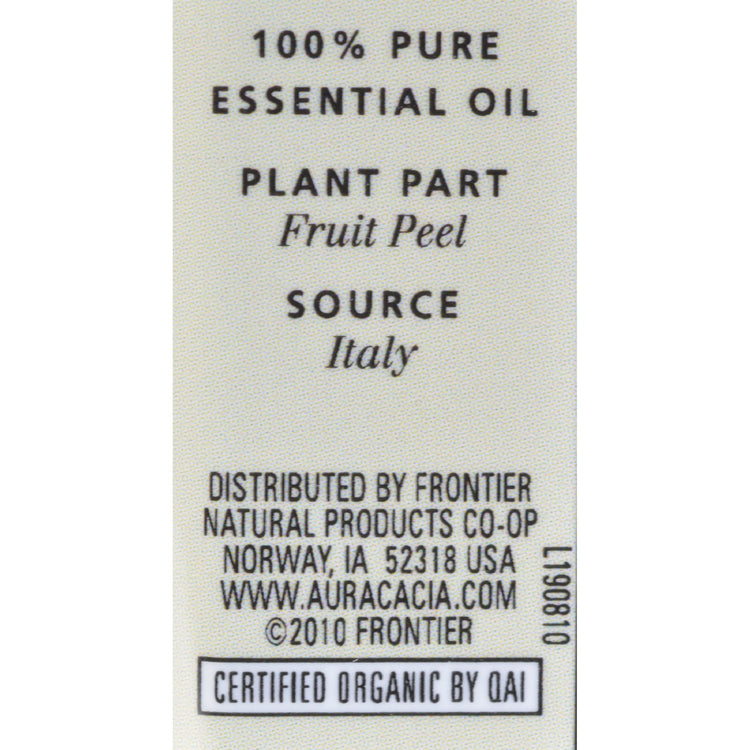 Aura Cacia - Organic Essential Oil - Lemon - .25 oz