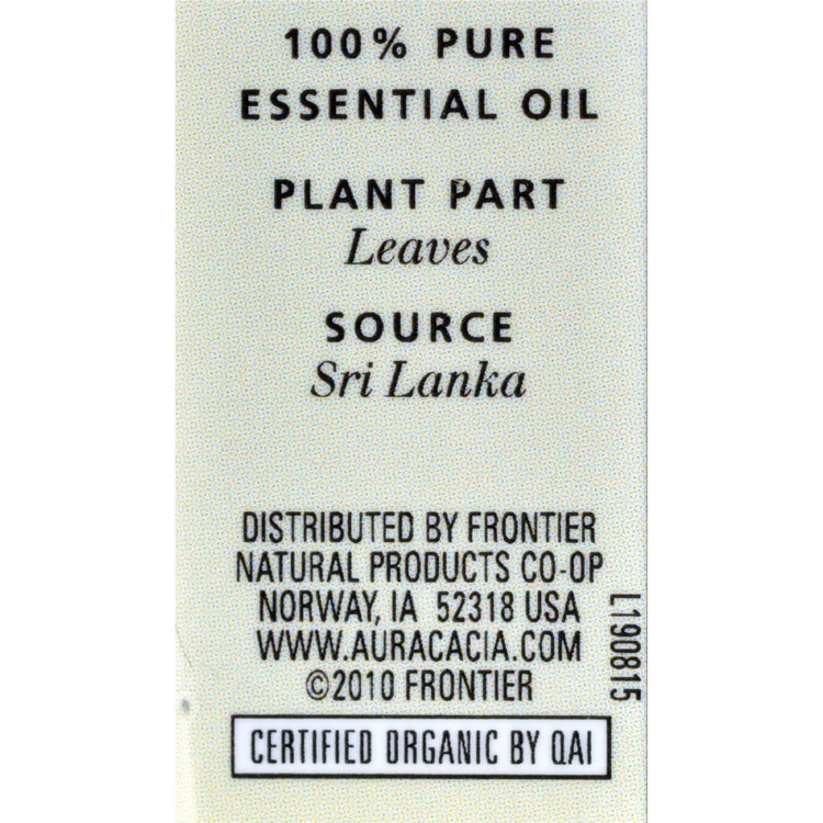 Aura Cacia - Organic Essential Oil - Lemongrass - .25 oz