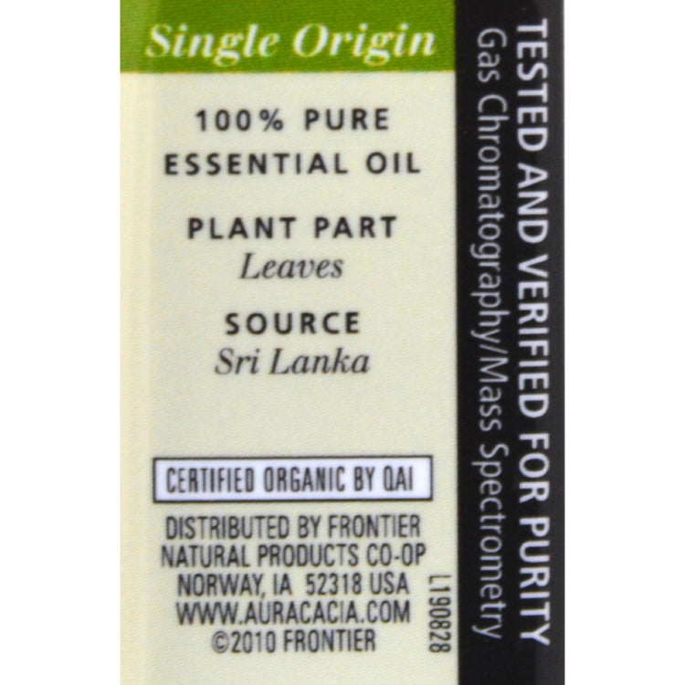 Aura Cacia - Organic Essential Oil - Citronella - .25 oz