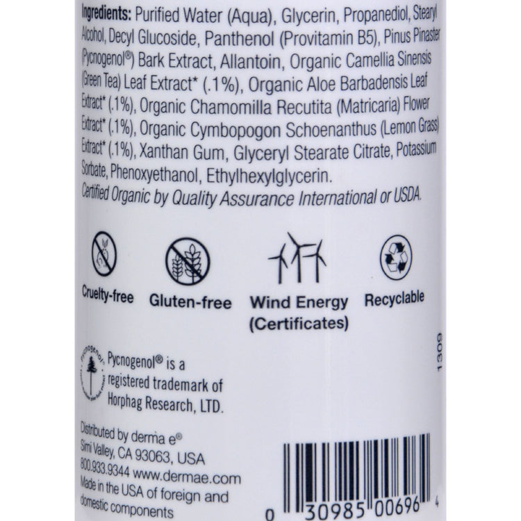 Derma E - Soothing Cleanser with Pycnogenol - 6 fl oz.