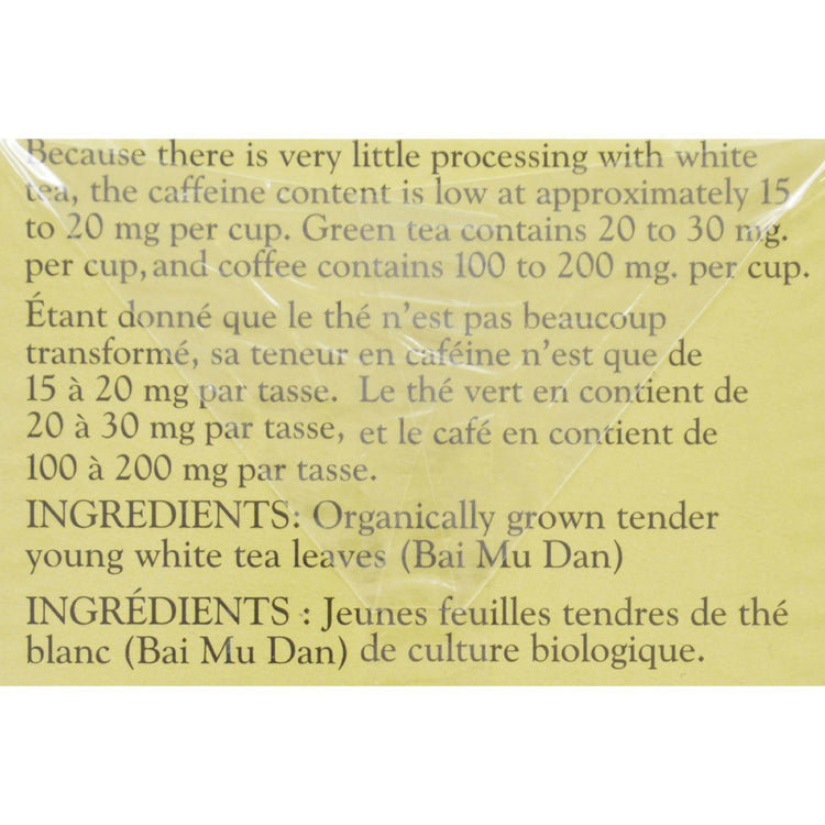 Uncle Lee's Tea 100% Certified Organic White Tea - Case of 6 - 18 Bag
