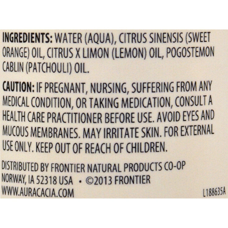 Aura Cacia - Aromatherapy Mist Patchouli Sweet Orange - 4 fl oz