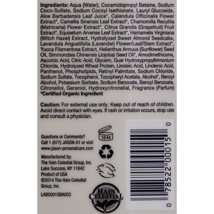 Jason Pure Natural Shampoo Long and Strong Jojoba - 16 fl oz