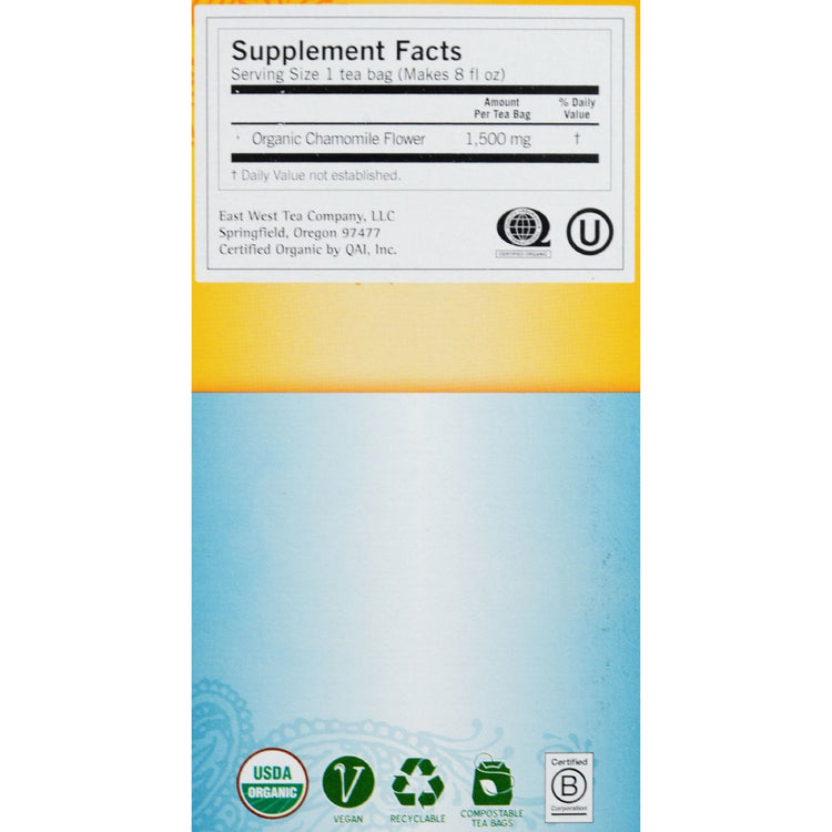 Yogi Organic Comforting Chamomile - 16 Tea Bags - Case of 6