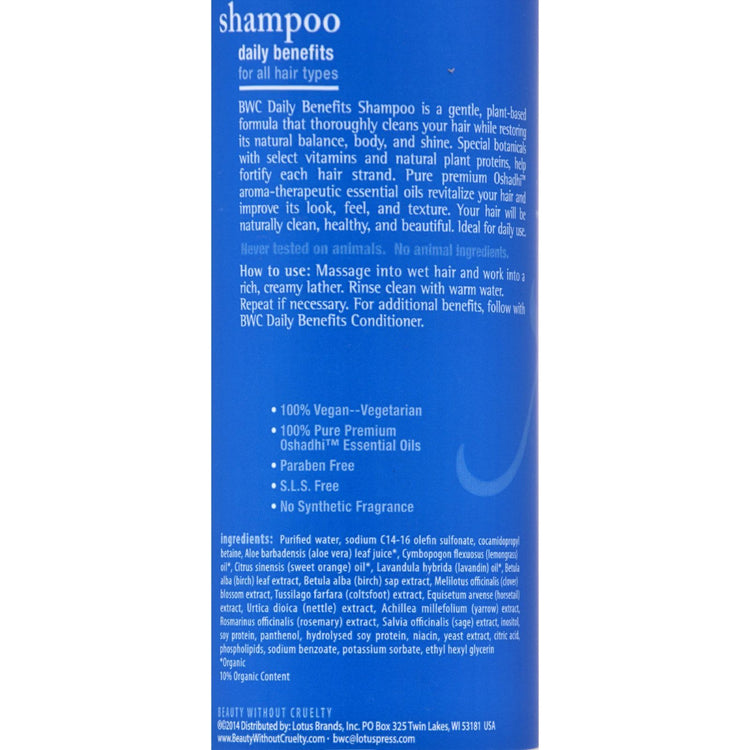 Beauty Without Cruelty Daily Benefits Shampoo - 16 fl oz