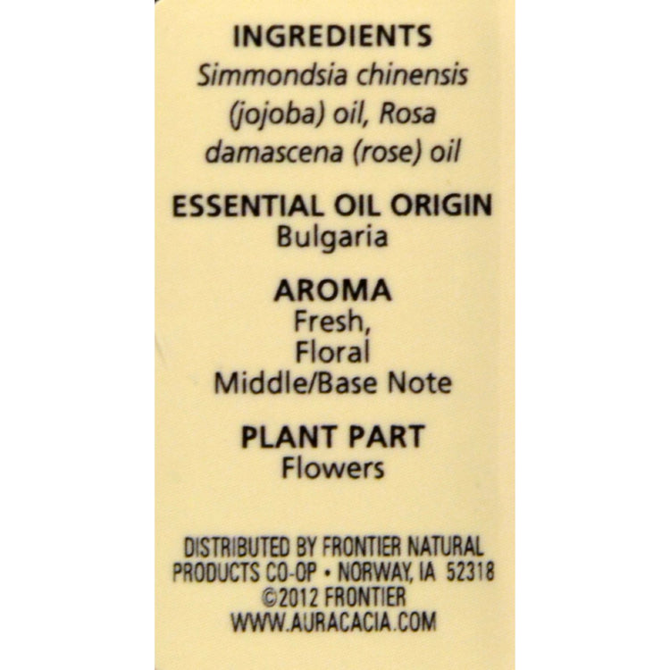 Aura Cacia - Rose Otto in Jojoba Oil - 0.5 fl oz