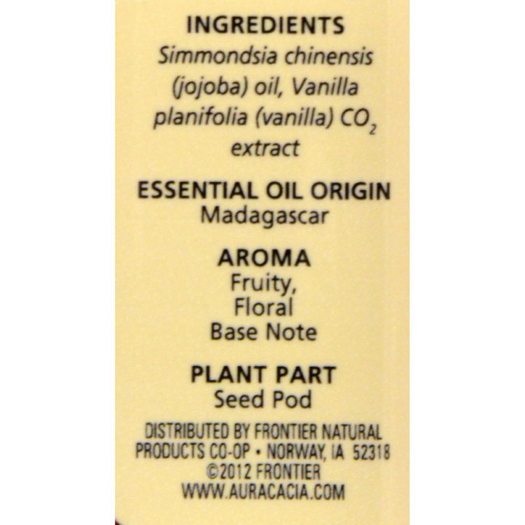 Aura Cacia - Vanilla in Jojoba Oil - 0.5 fl oz