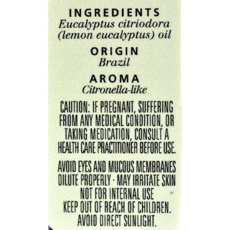 Aura Cacia - 100% Pure Essential Oil Lemon Eucalyptus - 0.5 fl oz