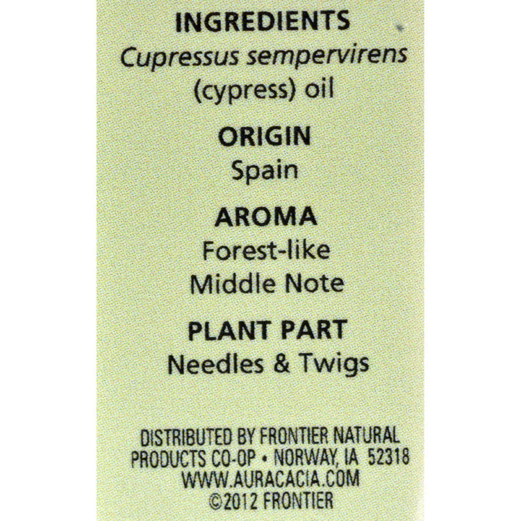 Aura Cacia - Essential Solutions Oil Cypress - 0.5 fl oz