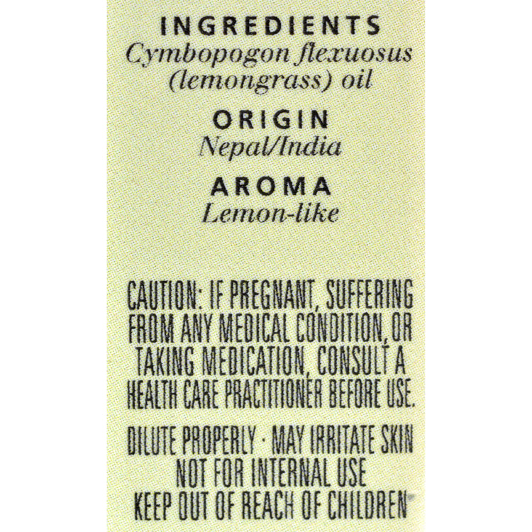 Aura Cacia - Pure Essential Oil Lemongrass - 0.5 fl oz