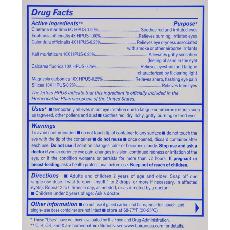 Boiron - Optique 1 Minor Eye Irritation Drops - 10 Doses