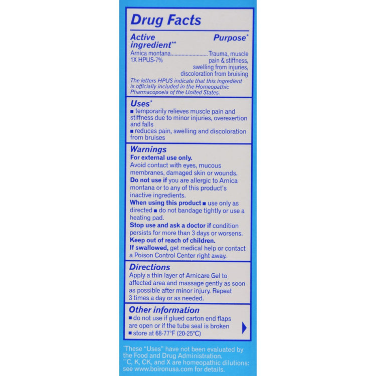 Boiron - Arnicare Gel - 2.6 oz