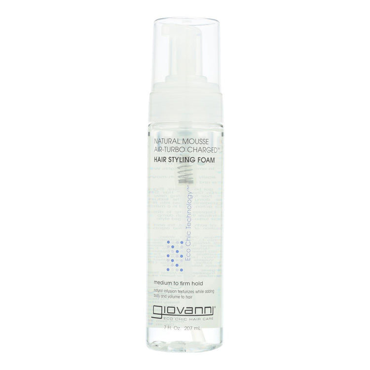 Giovanni All-Natural Hair Styling Mousse Air-Turbo Charged - 7 oz