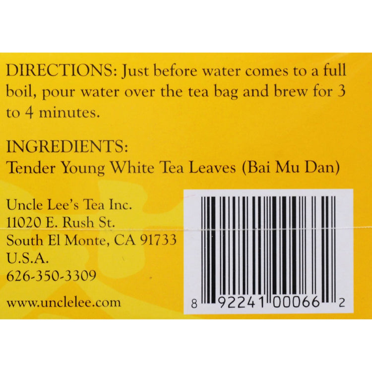 Uncle Lee's Legends of China White Tea - 100 Tea Bags