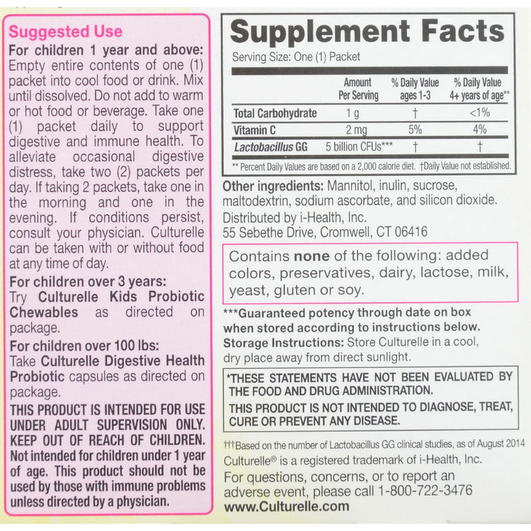 Culturelle - Probiotics for Kids - 30 Packets