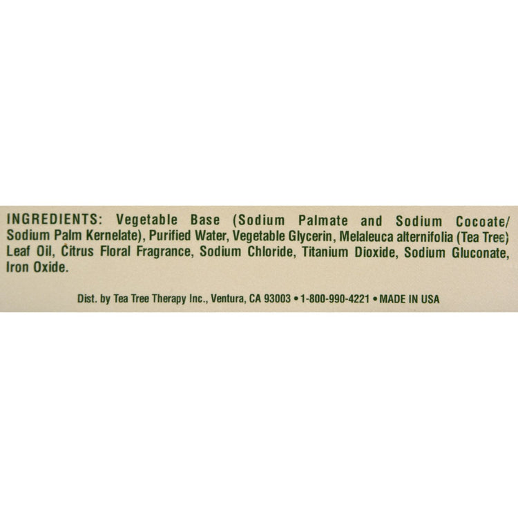 Tea Tree Therapy Vegetable Base Soap with Tea Tree Oil - 3.9 oz