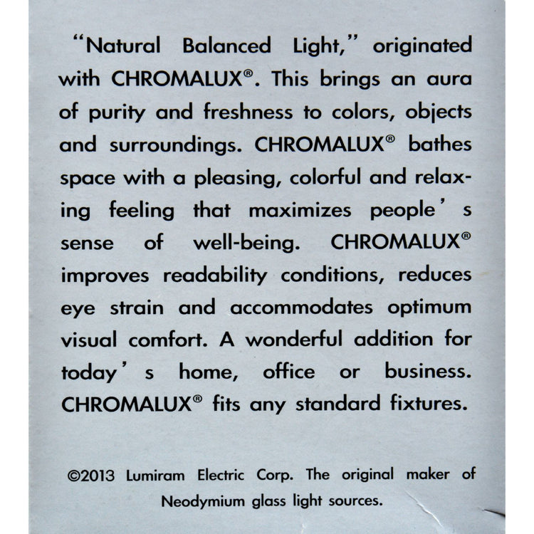 Chromalux Light Bulb Frosted-100W - 1 Bulb