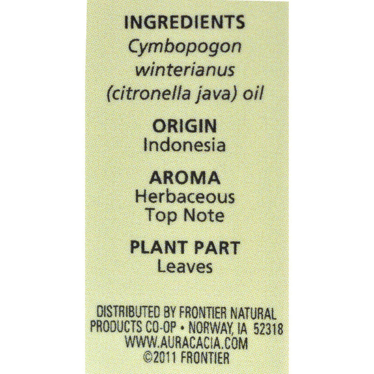 Aura Cacia - Pure Essential Oil Citronella Java - 0.5 fl oz