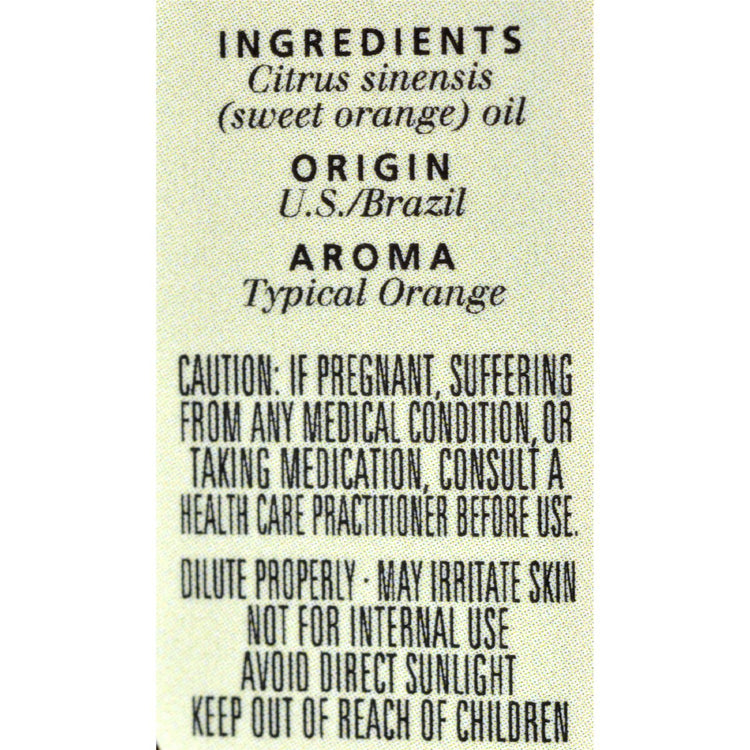 Aura Cacia - Essential Oil Sweet Orange - 0.5 fl oz