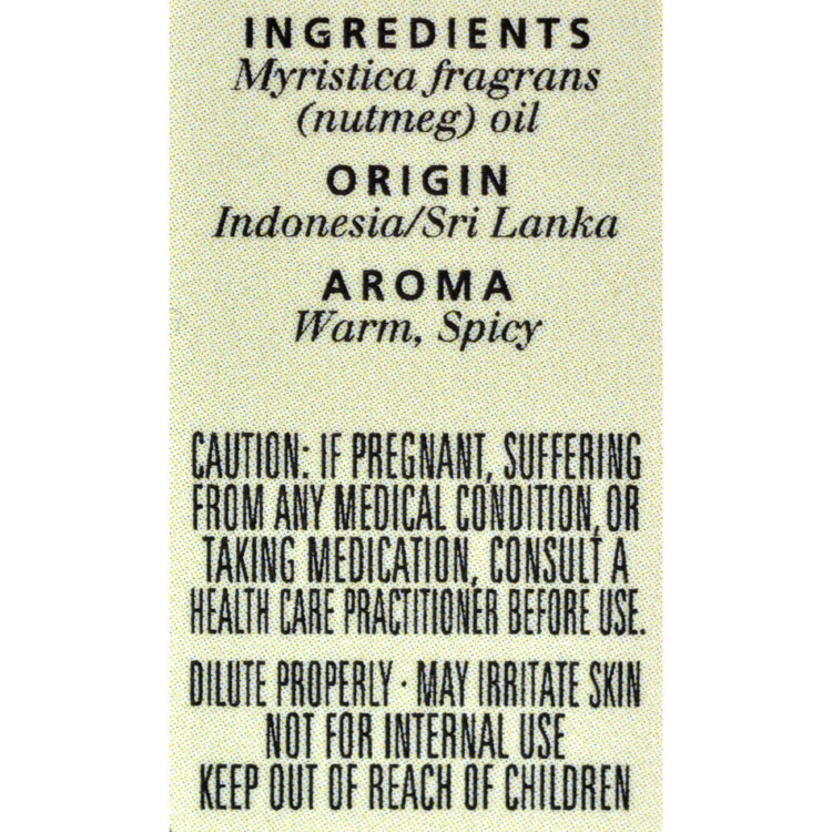Aura Cacia - Pure Essential Oil Nutmeg - 0.5 fl oz