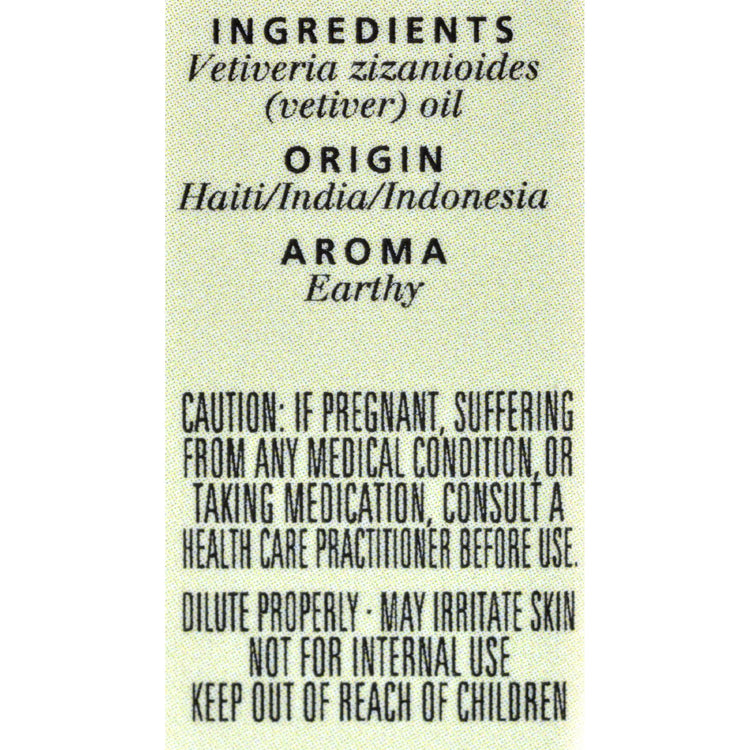 Aura Cacia - Pure Essential Oil Vetiver - 0.5 fl oz