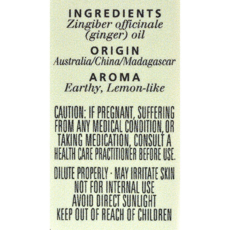 Aura Cacia - Essential Oil Ginger - 0.5 fl oz