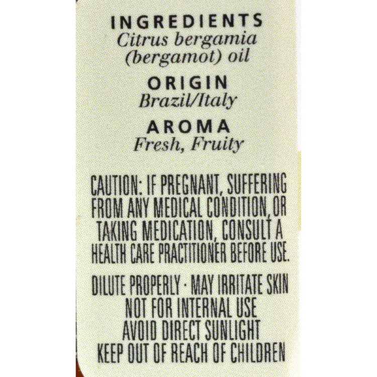 Aura Cacia - Pure Essential Oil Bergamot - 0.5 fl oz