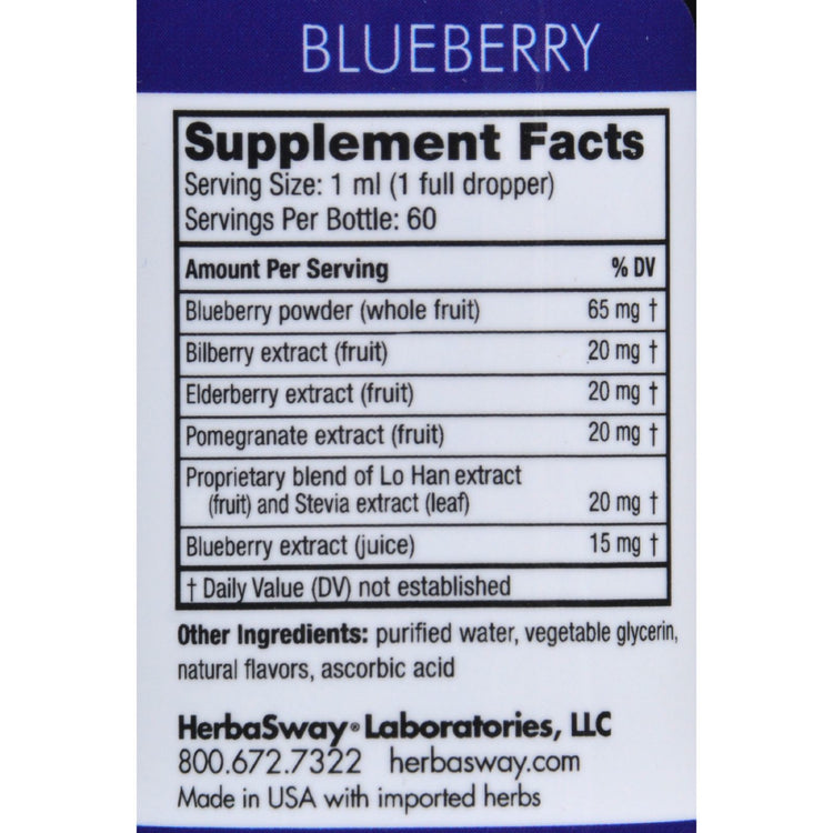 Herbasway Laboratories Blueberry Magic Deep Blue Tea - 2 fl oz