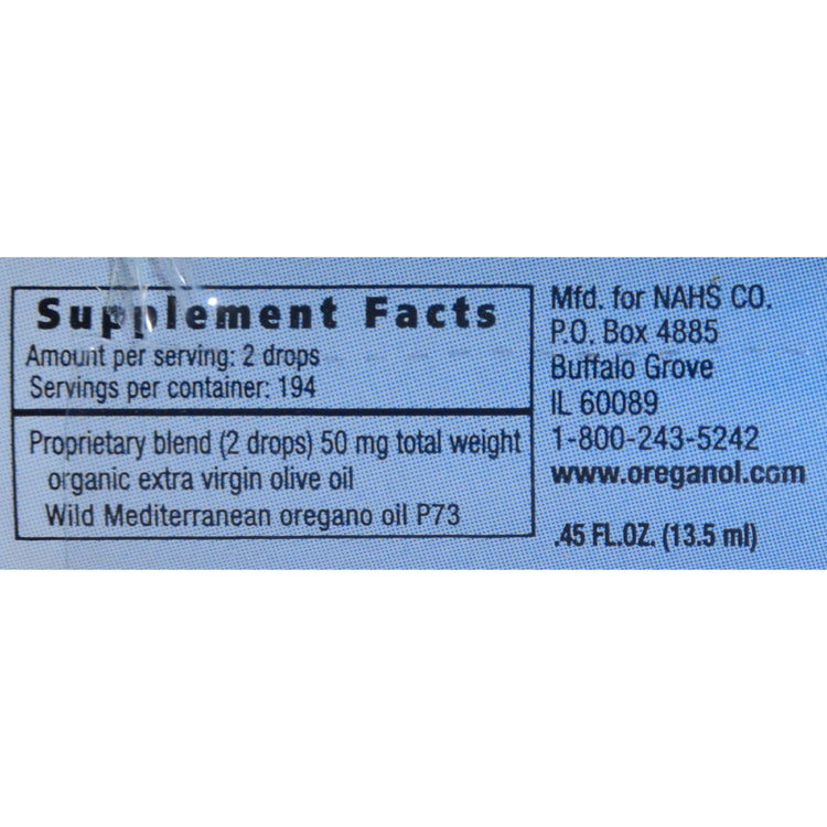 North American Herb and Spice Oreganol Oil of Oregano Super Strength - 0.45 fl oz