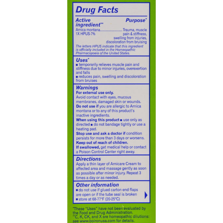 Boiron - Arnica Cream - 2.5 oz