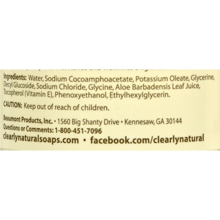 Clearly Natural Pure and Natural Glycerine Hand Soap Unscented - 12 fl oz