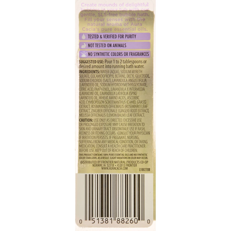 Aura Cacia - Aromatherapy Bubble Bath Relaxing Lavender - 13 fl oz