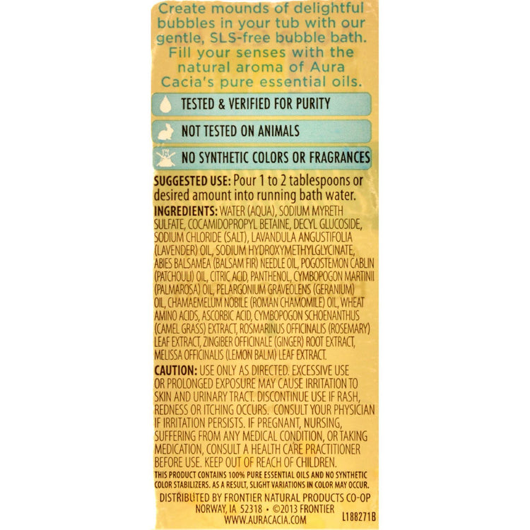 Aura Cacia - Aromatherapy Bubble Bath Tranquil Chamomile - 13 fl oz