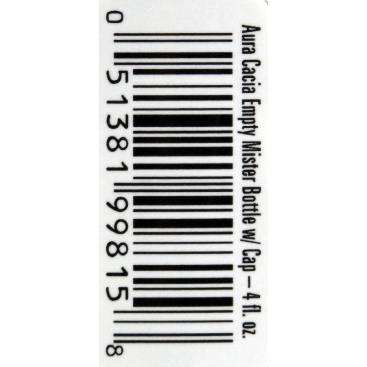 Aura Cacia - Empty Mist Bottle with Cap - Case of 12 - 4 oz