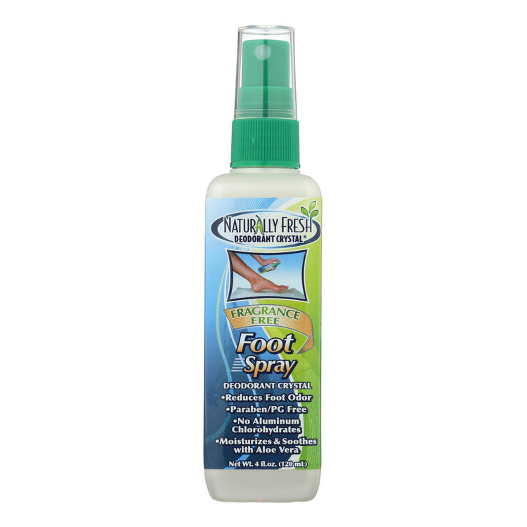 Naturally Fresh Foot Spray Deodorant Crystal - 4 fl oz