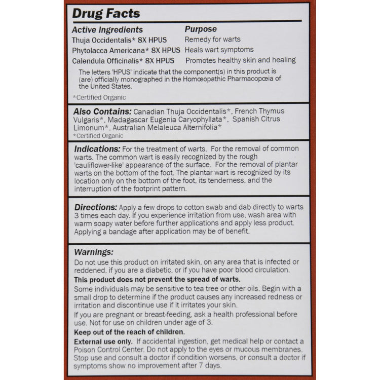 Forces of Nature - Organic Wart Control - Extra Strength - 11 ml
