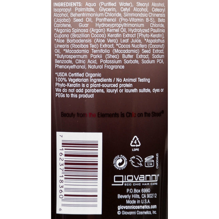 Giovanni 2chic Ultra-Sleek Conditioner with Brazilian Keratin and Argan Oil - 8.5 fl oz