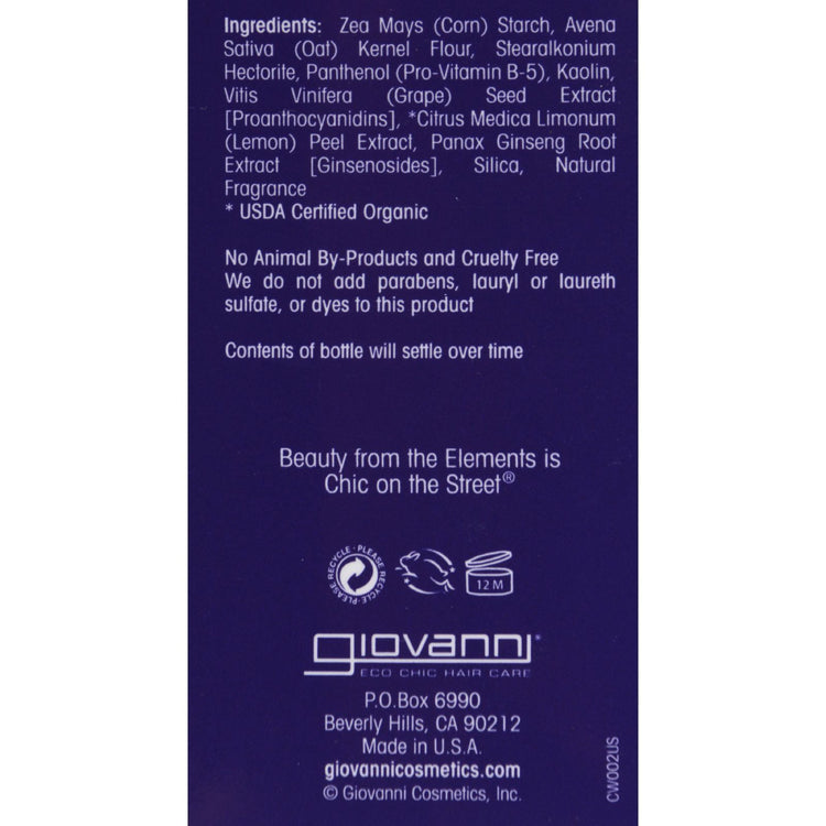 Giovanni Hair Care Products Shampoo - Powder Power Dry - 50 Grams