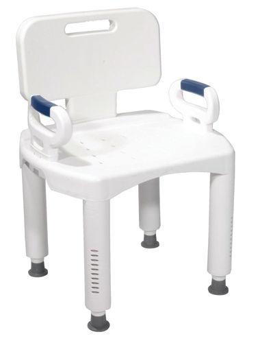 Bath Bench Premium Series with Back and Arms