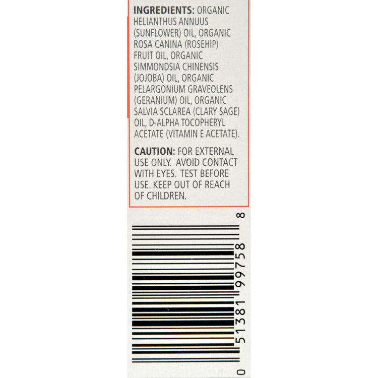 Aura Cacia - Organic Face Oil Serum - Rosehip - 1 fl oz