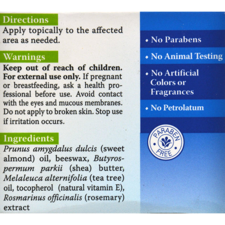Earth's Care Tea Tree Oil Balm - 2.5 oz
